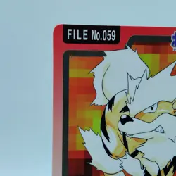 Pokemon Cards Bandai Carddass Arcanine File No.059 1997 Poor Japanese i673 - Image 2