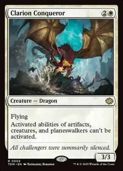 LP MTG Clarion Conqueror - Foil Light Play Tarkir: Dragonstorm - Image 1