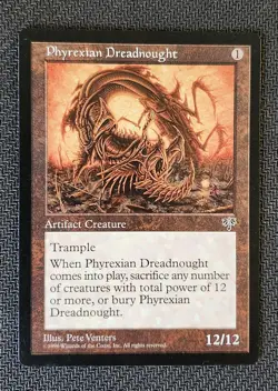 MTG Phyrexian Dreadnought Mirage Magic the Gathering, NM Condition - Image 1