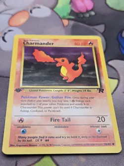 NM Charmander 50/82 1st Edition Team Rocket Pokemon 2000 - Image 3