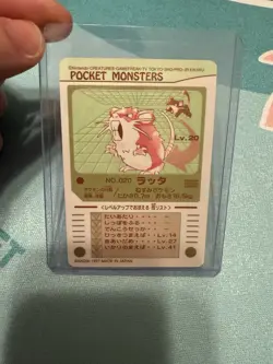 Pokemon Pocket Monsters Raticate Ratta No. 020 NM-MT Sealdass - Image 2