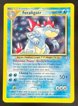 2000 Pokemon Neo Genesis #4/111 Feraligatr Holo - Image 1