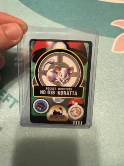 Pokemon Pocket Monsters Rattata Koratta No. 019 NM-MT Sealdass - Image 1
