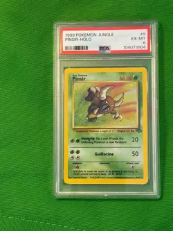 1999 Pokemon Jungle Pinsir Holo (#9) - PSA 6 EX-MT - Image 1