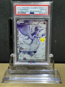 2021 Pokemon Reshiram Celebrations #113 PSA 10 - Image 1