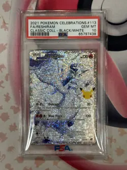 2021 Pokemon Reshiram Celebrations #113 PSA 10 - Image 3
