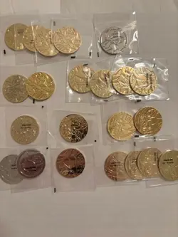 Lot of Metal Pokemon Coins, And Condition Markers (Charizard UPC x2 included) - Image 2