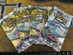 Pokemon 4x Neo Genesis Empty Booster Packs - Typhlosion Meganium Feraligatr - Image 1