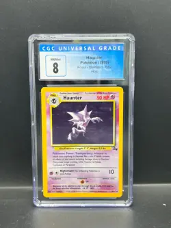 Pokemon CGC 8 NM/Mint Haunter 6/62 Fossil Unlimited Holofoil 1999 S#0040 - Image 1