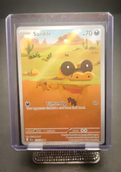 Sandile 135/086* - Pokemon TCG - Black Bolt Illustration Rare Holo NM English - Image 1