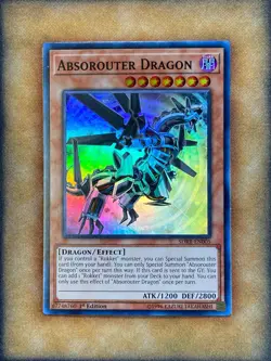 Yugioh Absorouter Dragon SDRR-EN005 Super Rare 1st Ed NM - Image 1