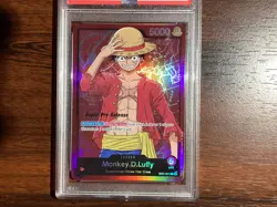 MONKEY D. LUFFY SUPER PRE RELEASE LEADER PSA 10 ONE PIECE ST01-001 ENGLISH - Image 2