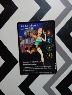 TOMB RAIDER CCG SLIPPERY WHEN WET RARE CARD S185 LARA CROFT: ATHLETE - Image 1