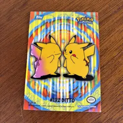 Pokemon Topps 2000 TV Animation Series 2 #132 Ditto Card 5 of 10 Lot READ - Image 5