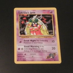 Pokemon Cards: Gym Heroes Uncommon: Sabrina's Jynx 59/132 - Image 1