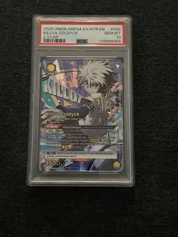 Union Arena Hxh UEX04BT/HTR-2-029 Killua Zoldyck 2 Star Signature Card PSA 10 - Image 1