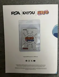 PSA Magazine Kayou NARUTO Uzumaki Promo Card NRSA-PR-003 with Magazine - Image 2