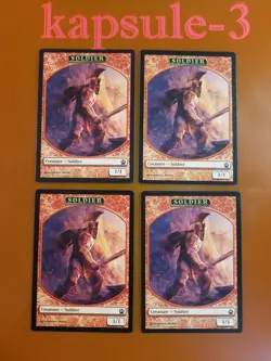 4x Soldier | TOKEN 7/11 | Theros | MTG Magic Cards - Image 1