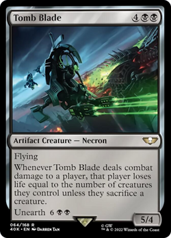 Tomb Blade Warhammer 40,000 PLD Artifact Rare MAGIC MTG CARD ABUGames - Image 1