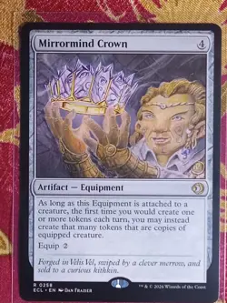 Mirrormind Crown Lorwyn Eclipsed Magic The Gathering MTG RARE CARD Artifact - Image 1