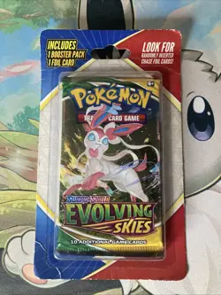 Pokemon TCG Evolving Skies Sealed Blister Pack + 1 Foil Card - Sylveon - Image 2