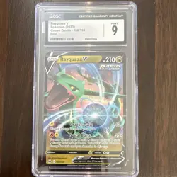 Pokemon TCG Rayquaza V Crown Zenith 100/159 Ultra Rare Holo English CGC 9 Card - Image 1