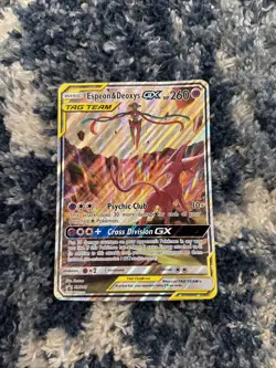 Espeon & Deoxys GX Oversized - (SM Black Star Promo) SM240 Jumbo Cards Holo - Image 1