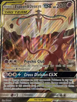 Espeon & Deoxys GX Oversized - (SM Black Star Promo) SM240 Jumbo Cards Holo - Image 2