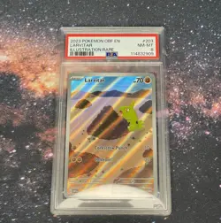 Larvitar 203/197 Obsidian Flames Illustration Rare Pokemon TCG Card PSA 8 - Image 1