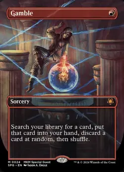 Gamble - Extended Art SPG NM MTG - Image 1