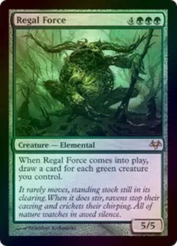 MtG Regal Force 74/180 Eventide Rare Foil - Image 1