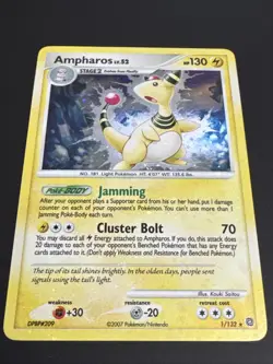 Ampharos 1/132 Secret Wonders Holo Rare 2007 Pokemon TCG NM - Image 2