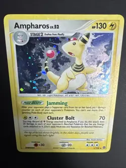 Ampharos 1/132 Secret Wonders Holo Rare 2007 Pokemon TCG NM - Image 3