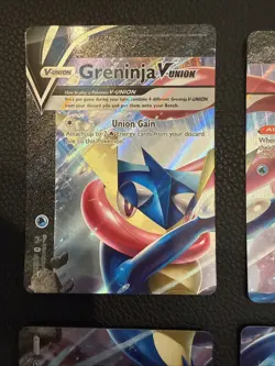 Greninja V-UNION Pokemon Sword & Shield Promo SWSH155-158 Set of 4 - B - Image 2