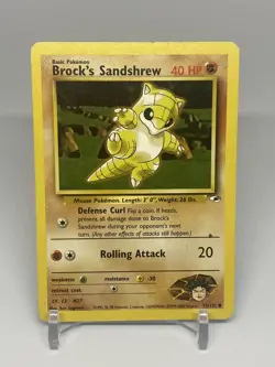 Pokemon TCG Brock's Sandshrew Gym Heroes 71/132 Regular Unlimited Common - Image 1