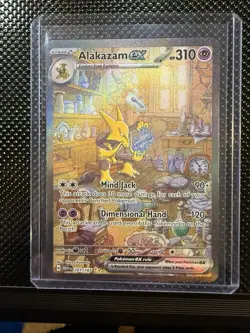 Pokemon Alakazam ex 201/165 Sv: Scarlet & Violet 151 Special Illustration Rare . - Image 1