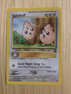 Pokemon - Igglybuff Black Star Promo # 36 NM - Image 1