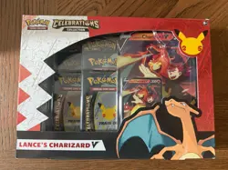 Pokemon TCG: Celebrations Collection Box Lance's Charizard V 820650101625 - Image 1