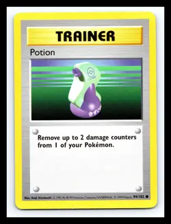 💥 Trainer Potion | Pokemon TCG 1999 | (Shadowless Set) Non Holo Vintage #94/102 - Image 1
