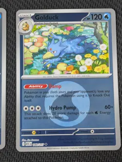 Pokemon Ascended Heroes Lot Psyduck 039/217 and Golduck 040/217 Holo patterns - Image 3