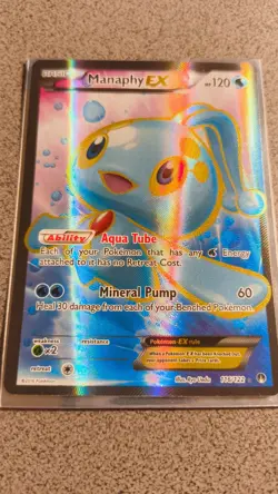 Manaphy EX (Full Art) 116/122 Breakpoint Holo Pokemon TCG (LP-NM) - Image 2