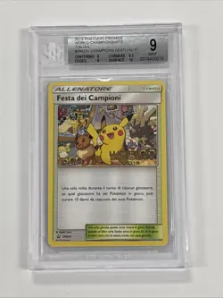 2019 Pokemon Black Star Promo Champions Festival Italian BGS 9 - Image 1