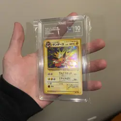 1997 POKEMON JPN JUNGLE #135 JOLTEON-HOLO TAG 10 - Image 2