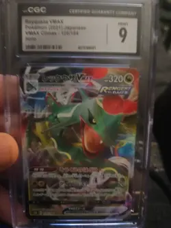Rayquaza VMAX #120/184 Japanese CGC 9 2021 Pokemon VMAX Climax - Image 1