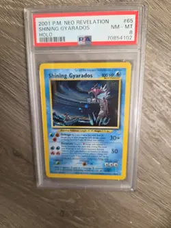 2001 POKEMON NEO REVELATION #65 SHINING GYARADOS 65/64 -HOLO PSA 8 - Image 3
