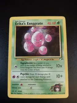Pokemon TCG Erika's Exeggcute Gym Heroes 77/132 Unlimited Common 2000 LP-NM - Image 1