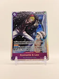 Rosinante & Law EB04-038 SR - THE AZURE SEA'S SEVEN ENGLISH OP14 - One Piece TCG - Image 1