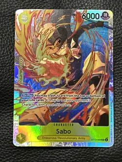 One Piece Sabo ST13-008 Alt Art AA English Ultra Deck: The Three Brothers - Image 1