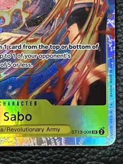 One Piece Sabo ST13-008 Alt Art AA English Ultra Deck: The Three Brothers - Image 3