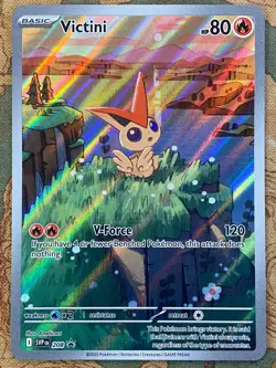 Pokemon Card TCG - Victini SVP 208 Scarlet & Violet Black Star Promo Near Mint - Image 2